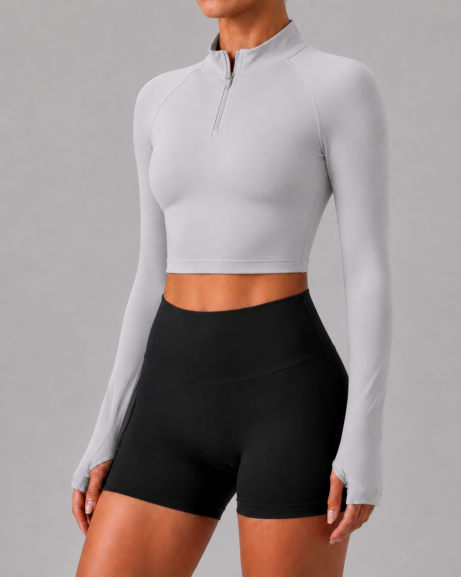 Milano Quarter Zip – Glacier Grey